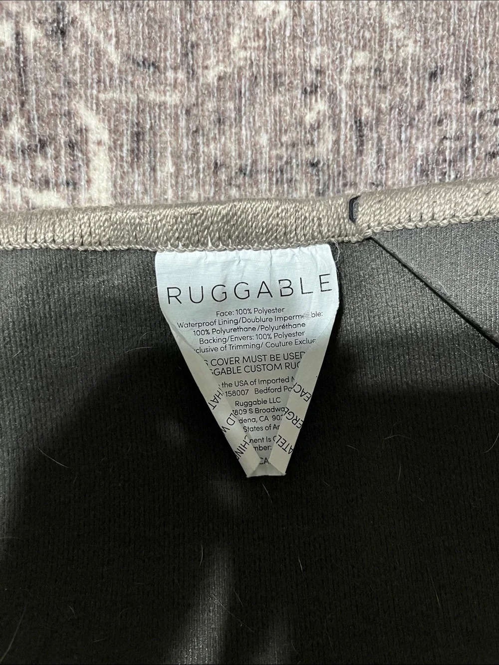 Ruggable runner gray patterned - Picture 4 of 4